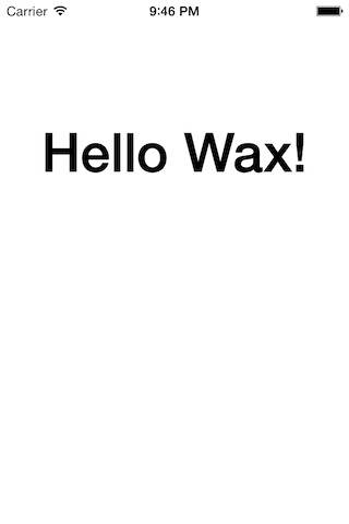 Wax Ios Screenshot